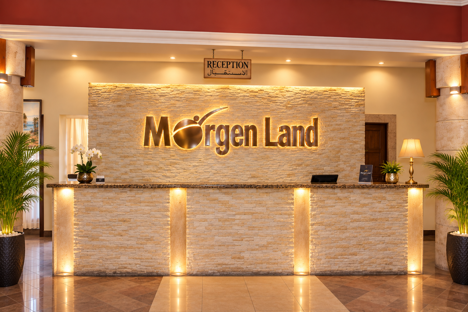 Morgenland Village reception area